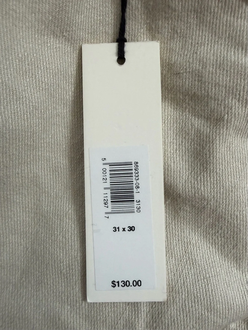 Banana Republic Beige Slim Fit Linen Pants